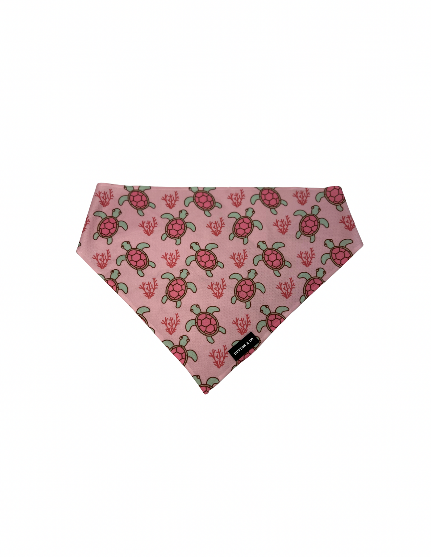 Pink Turtles Dog Bandana